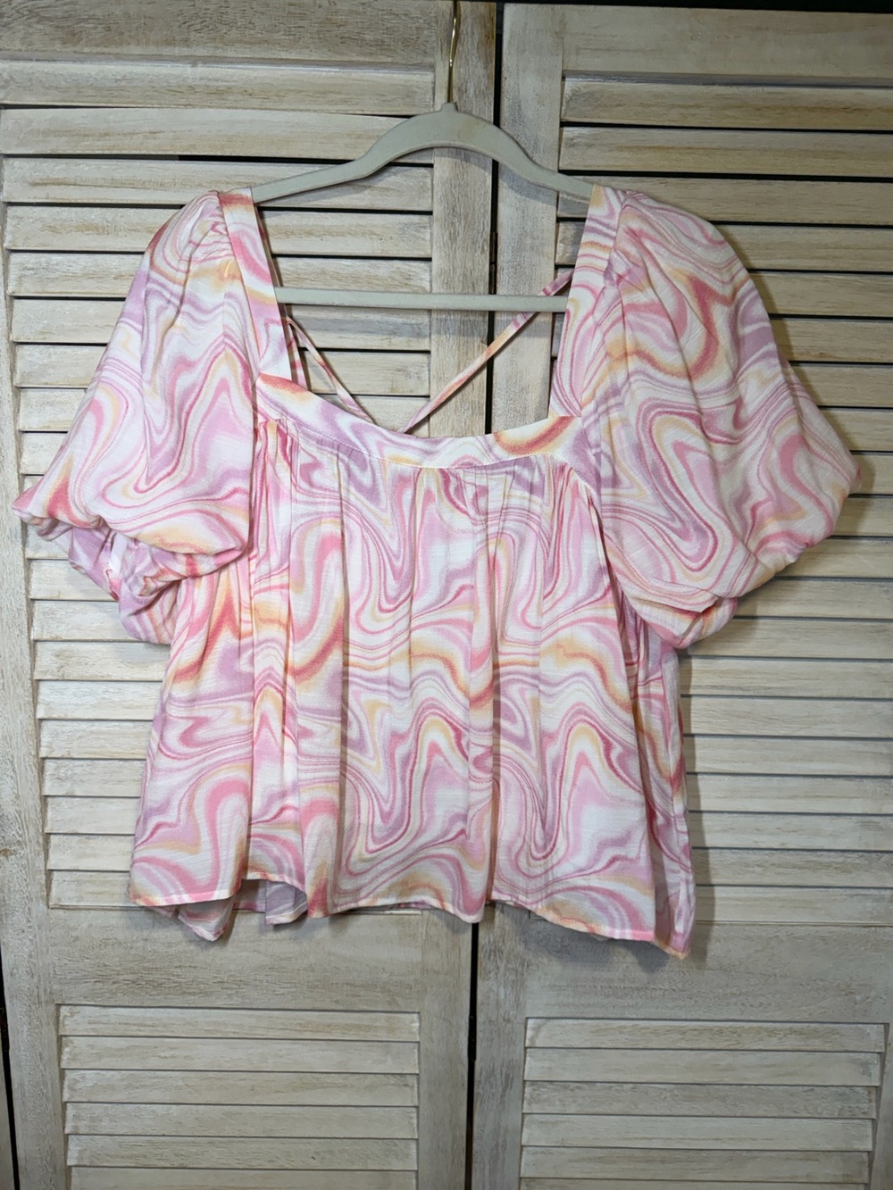 Moon River Swirl Blouse